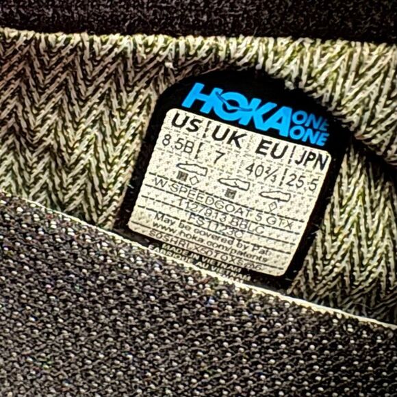 Hoka Speedgoat 5 GTX Sneakers Trail Runners Womens 8.5 Black - Picture 7 of 7